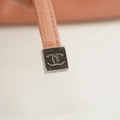 Chanel Pink Coco Mark Chocolate Bar Caviar Skin Tote Bag #2944 by Bolt Boutique