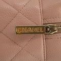 Chanel Pink Matlasse Caviar Skin Mini Boston Bag Handbag #2557 by Bolt Boutique