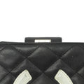 Chanel Quilted Cambon Black Compact Wallet #3946 by Bolt Boutique