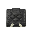 Chanel Quilted Cambon Black Compact Wallet #3946 by Bolt Boutique