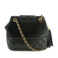 Chanel Quilted CC Lambskin GHW CC Shoulder Bag Black #3638 by Bolt Boutique