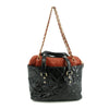 Chanel Quilted Glazed Leather Black / Red 2Way Shoulder Bag #3634