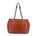 Chanel Red Lambskin Gunmetal Chain Shoulder Bag 20 Series #5862 by Bolt Boutique