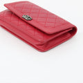 Chanel Red Matelasse Leather Boy Wallet On Chain Crossbody #1510 by Bolt Boutique
