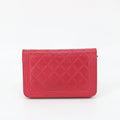 Chanel Red Matelasse Leather Boy Wallet On Chain Crossbody #1510 by Bolt Boutique