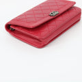 Chanel Red Matelasse Leather Boy Wallet On Chain Crossbody #1510 by Bolt Boutique
