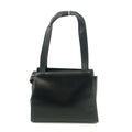 Chanel Satin Camellia Top Handle Black Leather Shoulder Bag 5 Series #3449 by Bolt Boutique