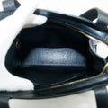 Chanel Satin Camellia Top Handle Black Leather Shoulder Bag 5 Series #3449 by Bolt Boutique