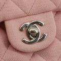 Chanel Small Single Flap Pink Cotton Shoulder Bag #4796 by Bolt Boutique