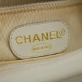 Chanel Triple CC Caviar Skin Chain Shoulder Bag White #3630 by Bolt Boutique