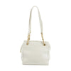 Chanel Triple CC Caviar Skin Chain Shoulder Bag White #3630