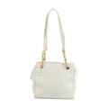 Chanel Triple CC Caviar Skin Chain Shoulder Bag White #3630 by Bolt Boutique
