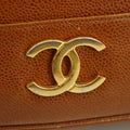 Chanel Triple CC Caviar Skin Chain Tote Bag Brown / Gold Fittings #2721 by Bolt Boutique