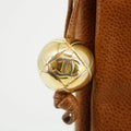 Chanel Triple CC Caviar Skin Chain Tote Bag Brown / Gold Fittings #2721 by Bolt Boutique