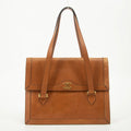Chanel Vintage CC Brown Leather Shoulder Bag #2537 by Bolt Boutique