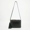 Chanel Vintage Diamond CC Camera Bag Chevron Lambskin Black 3 Series #2615 by Bolt Boutique