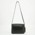Chanel Vintage Diamond CC Camera Bag Chevron Lambskin Black 3 Series #2615 by Bolt Boutique