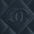 Chanel Vintage Satin CC Blue Kisslock Shoulder Bag #3768 by Bolt Boutique