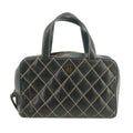 Chanel Wild Stitch Black Lamb Skin Hand Bag 3 Series #2702 by Bolt Boutique