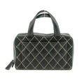 Chanel Wild Stitch CC Coco Mark Black Quilted Hand Bag #2704 by Bolt Boutique