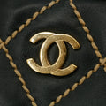 Chanel Wild Stitch CC Coco Mark Black Quilted Hand Bag #2704 by Bolt Boutique