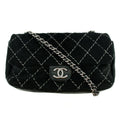 Chanel Wild Stitch Harako Flap Shoulder Bag 13 Series Black #2686 by Bolt Boutique