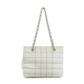 Chanel Wild Stitch White Lambskin Chocolate Bar Shoulder Bag #3640 by Bolt Boutique