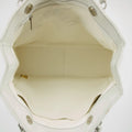 Chanel Wild Stitch White Lambskin Chocolate Bar Shoulder Bag #3640 by Bolt Boutique