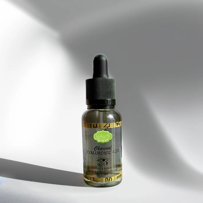 Charcoal Hyaluronic Acid Serum – Detoxifying & Pore-Refining Hydration by Lulu’s Holistics