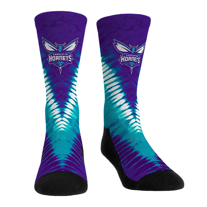 Charlotte Hornets - V Shape Tie Dye by Rock 'Em Socks
