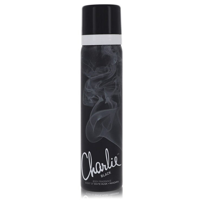 Charlie Black by Revlon Body Fragrance Spray 2.5 oz for Women by Avera Group