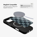 Marine Check | Navy Blue Checkered iPhone Case by KELAB