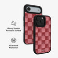 Canyon Clay | Red Checkered iPhone Case by KELAB