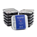 Chef's Star 3 Compartment Reusable Food Storage Containers with Lids by DailySale