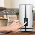 Chef's Star Milk Frother - Automatic Foam Maker & Creamer For Hot Or Cold Milk Steamer by DailySale