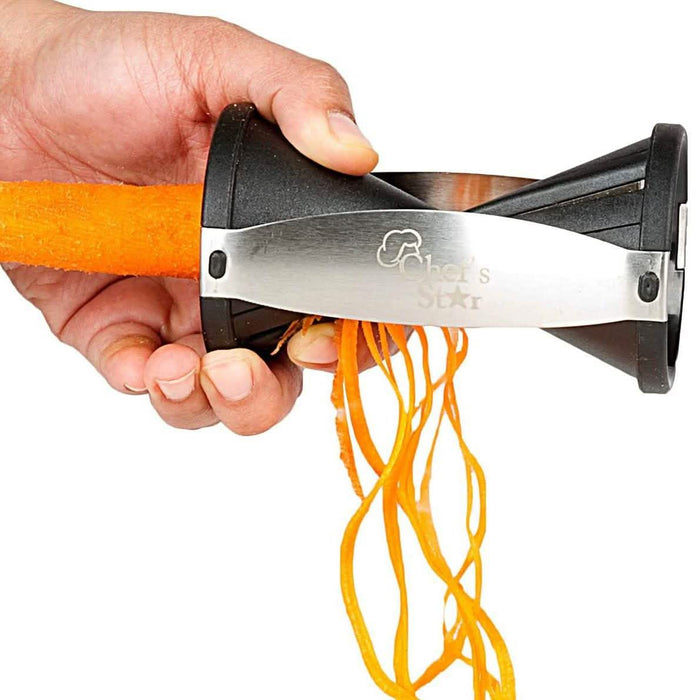 Chef's Star Spiral Slicer with Stainless Steel Spiralizer & Juilienne Blades by DailySale