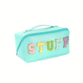 Chenille Letter Patches Cosmetic Bag by DailySale