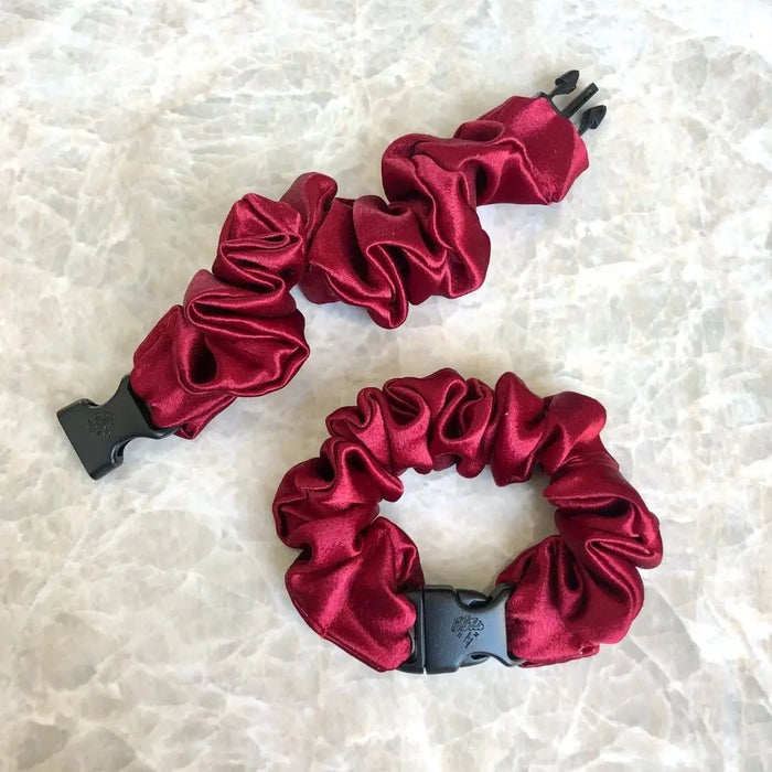 Cherry Red Buckle Scrunchie - No Snagging, No Tangles by Buckle Scrunchies by RE.STATEMENT