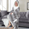 Chic Home Sherpa-Lined Hoodie Robe