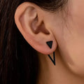 Chic Minimalist Triangle Design Earrings by DailySale