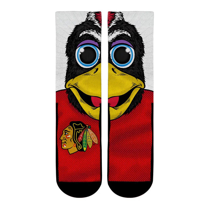 Chicago Blackhawks - Split Face Mascot by Rock 'Em Socks