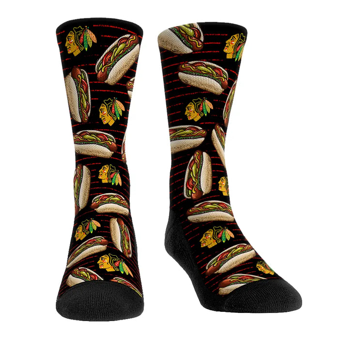 Chicago Blackhawks - Chicago Style Hot Dogs by Rock 'Em Socks