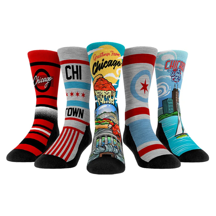 Chicago Bundle 5-Pack by Rock 'Em Socks