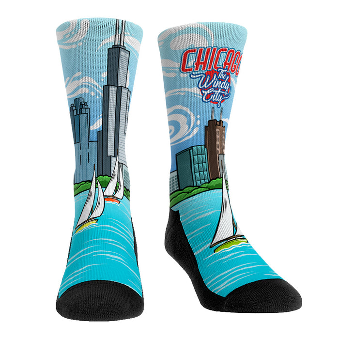 Chicago - Windy City Skyline by Rock 'Em Socks