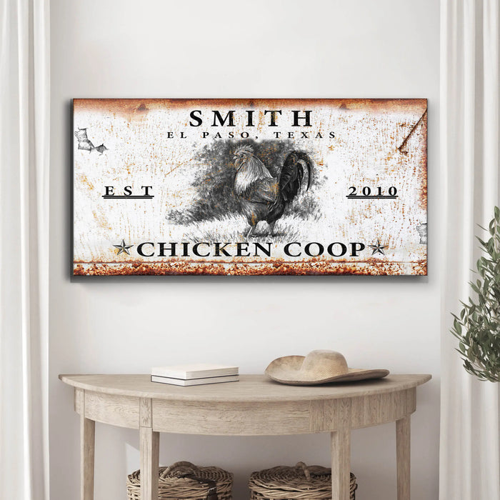 Chicken Coop Sign VI by Tailored Canvases