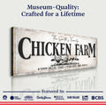 Chicken Family Farm Sign by Tailored Canvases