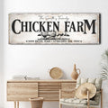 Chicken Family Farm Sign by Tailored Canvases