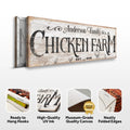 Chicken Farm Farmhouse Sign III by Tailored Canvases