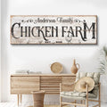 Chicken Farm Farmhouse Sign III by Tailored Canvases