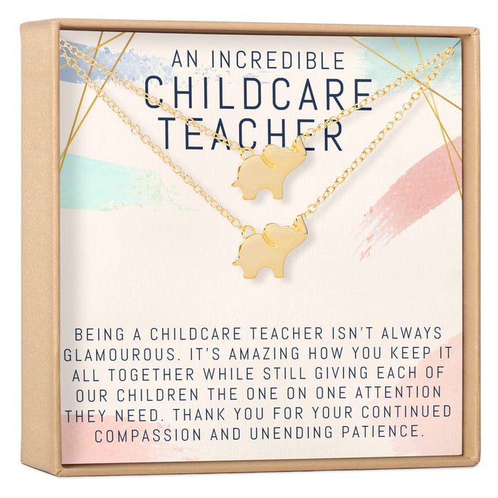 Childcare Teacher Necklace, Multiple Styles Jewelry by Dear Ava